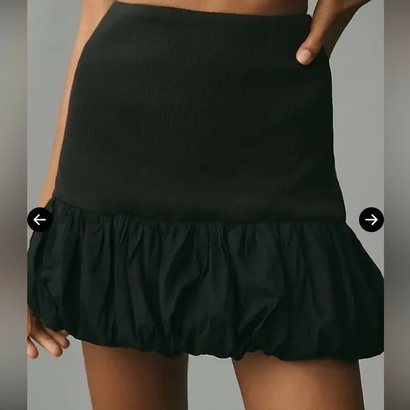 NEW- ANTHROPOLOGIE Drop-Waist Knit Bubble Skirt - Size X-Large - Picture 2 of 4